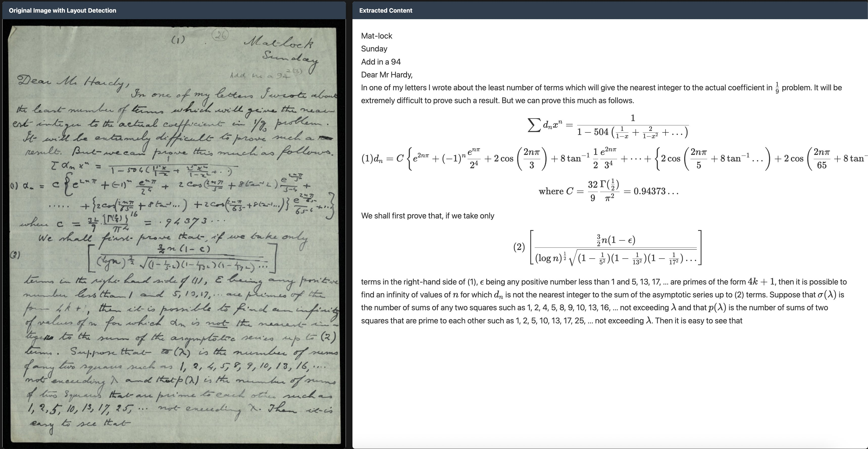 Handwritten math example