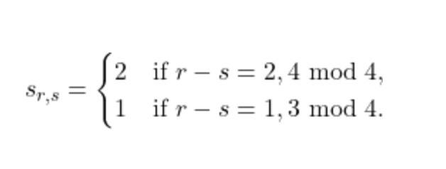 Math rendering example
